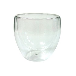 Необжигающая чашка-термос  "Ландыш" из жаропрочного стекла, объем 140 мл