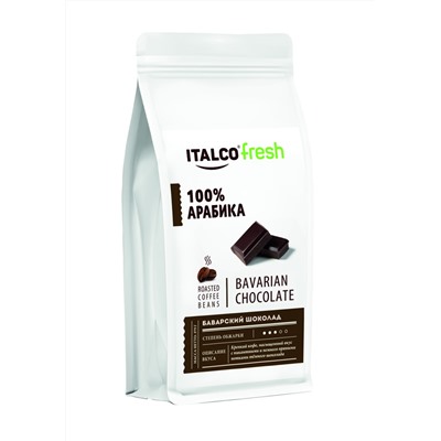 Кофе                                        Italco fresh                                        Арабика 100% (Баварский шоколад) 375 гр. зерно (18)