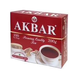 Чай                                        Akbar                                        RED&WHITE 100 пак.*2 гр. с/я (6)