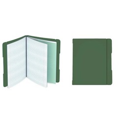 Тетрадь со сменным блоком 48л х 2 клетка пластиковая обложка на резинке съемная "DoubleBook. Зеленый" ТПДБ596129 Эксмо