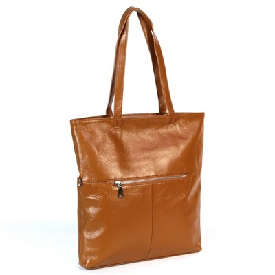 Женская кожаная сумка шоппер 20512 F7 Браун