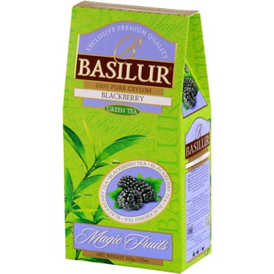 Чай                                        Basilur                                        Волшебные фрукты "Ежевика" 100 гр., зел., картон (12) (71316)