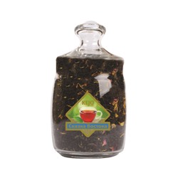 Чай                                        Kejofoods                                         "Сказка Востока"(черный с зеленым с кусоч.папайи,роза,мальв) 175 гр. стекло (6)