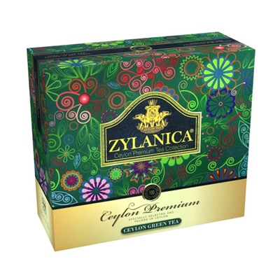 Чай                                        Zylanica                                        Ceylon Premium Collection зеленый 100 пак.*2 гр. (12)