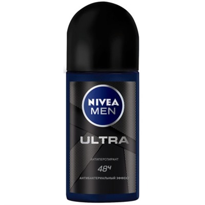 Дезодорант шариковый мужской Nivea (Нивея) Ультра, 50 мл