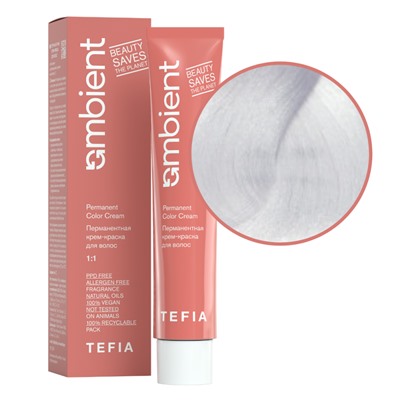 TEFIA  Ambient 0.0N Перманентная крем-краска для волос / Корректор нейтральный, 60 мл