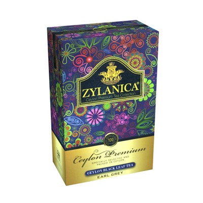 Чай                                        Zylanica                                        Ceylon Premium Collection Бергамот FBOP 100 гр. черный, картон (15)