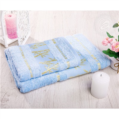 Комплект полотенец Бамбук голубой Арт Дизайн