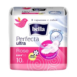 Гигиенические прокладки Bella (Белла) Perfecta Ultra Rose, 4+ капли, 10 шт