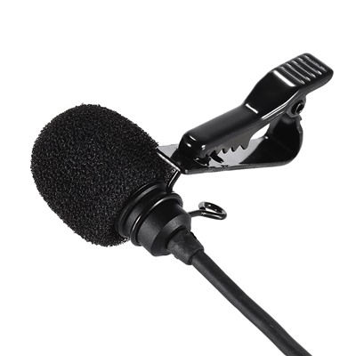 Микрофон MC-R2 с прищепкой для телефона, Type-C, 200см (black)