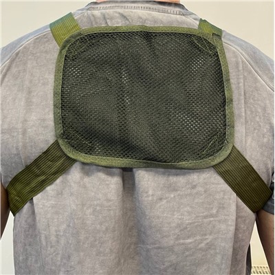 Мужская текстильная нагрудная сумка-бронежилет 114-2(2)