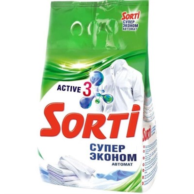 Стиральный порошок автомат Sorti (Сорти) Супер Эконом, 2400 г