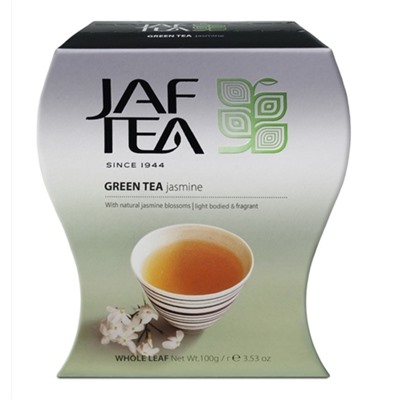 Чай                                        Jaf tea                                        Жасмин 100 гр. зеленый, картон (20)