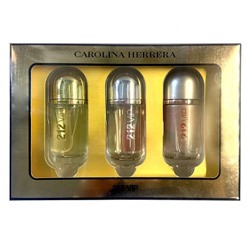 Подарочный парфюмерный набор Carolina Herrera  212 Vip 3 в 1 (недолитый флакон)