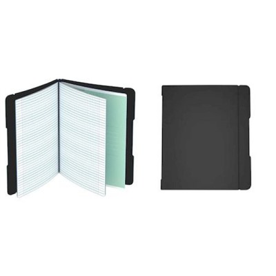 Тетрадь со сменным блоком 48л х 2 клетка пластиковая обложка на резинке съемная "DoubleBook. Черный" ТПДБ596126 Эксмо