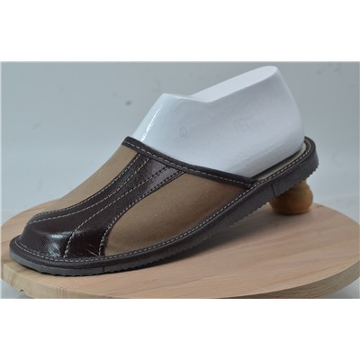 081-37  Обувь домашняя (Тапочки кожаные) размер 37