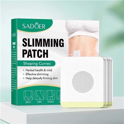 SADOER Пластырь для похудения SLIMMING PATCH, антицеллюлитный, растительный экстракт, 30шт