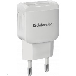 *сет/адаптер EPA-13 белый - 2 порт USB, 5V/2.1A, пакет DEFENDER