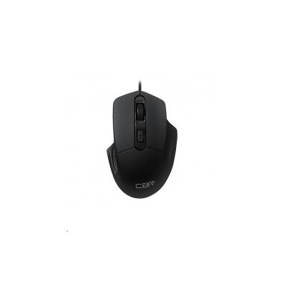 *Мышь CBR CM 330 Black, проводная для правой руки, оптическая, USB, 800/1200/1600 dpi, 4 кнопки