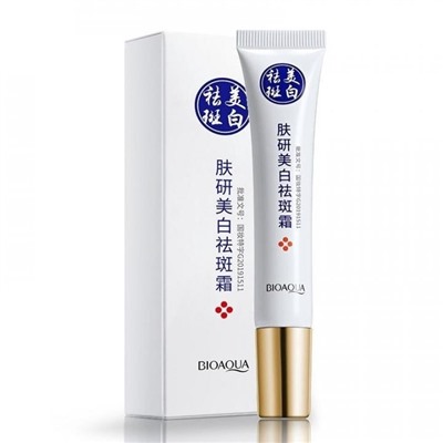 Увлажняющий крем осветляющий веснушки и пигментацию, с никотинамидом и экстрактом бурых водорослей BIOAQUA Skin Research Anti-Freckle Cream, 20 гр.