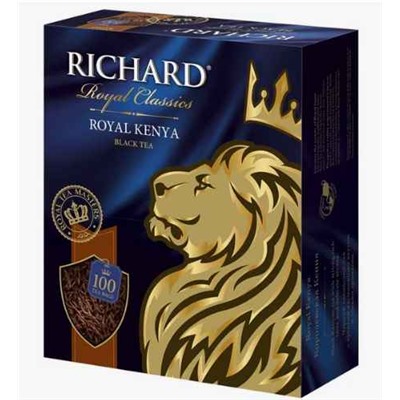 Чай                                        Richard                                        Королевская Кения 100 пак.*2 гр. черный (6) 102256