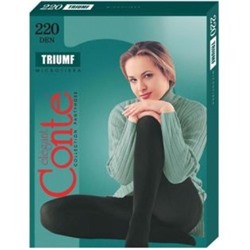 Колготки Conte Triumf (Конте Триумф) 220 den, Nero (черный), 3 размер