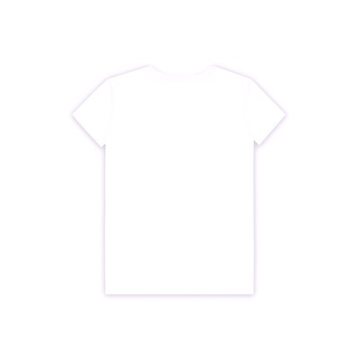 футболка 1ЖДФК2657001; белый / Девушка контур