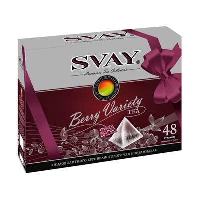 Чай                                        Svay                                        Svay Berry Variety 48*2,5 гр., черный, зеленый, пирамидки (6)