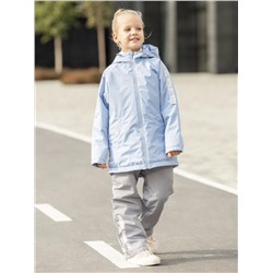 411-22в Куртка (комплект) для девочки "Дэлла" голубой/серый