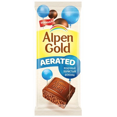 Кондитерские изделия                                        Alpen gold                                        Шоколад Альпен Голд (молочный Пористый),85 гр. (13)