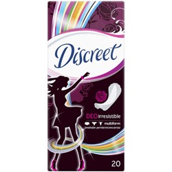 Прокладки ежедневные Discreet (Дискрит) Deo Irresistible Multiform, 20 шт