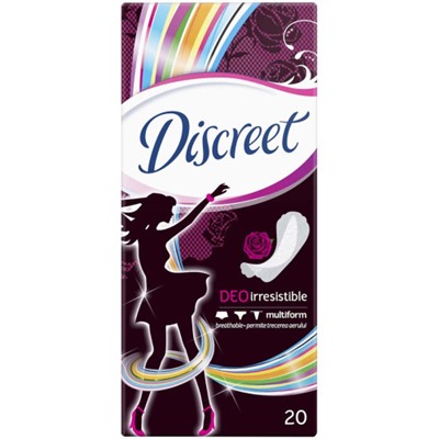 Прокладки ежедневные Discreet (Дискрит) Deo Irresistible Multiform, 20 шт