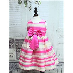 01291 Платье"Полосы" розовый