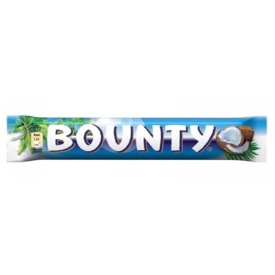 Кондитерские изделия                                        Bounty                                        Шоколад Баунти молочный 55 гр. (32 шт) 6 бл. в кор./60 в пал