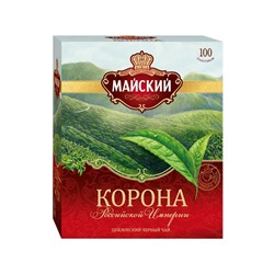 Чай                                        Майский                                        Корона Российской Империи 100 пак.*2 гр. черный (6) 102222