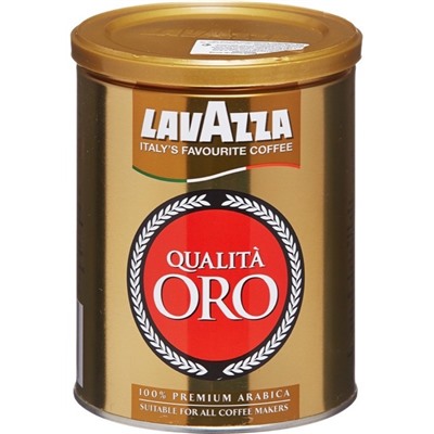 Кофе                                        Lavazza                                        * Oro 250 гр. молотый ж/б (12) /90