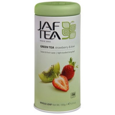 Чай                                        Jaf tea                                        SC "Strawberry Kiwi" 100 гр. зеленый с аром.клубники и киви, ж/б (4) ЖЦ