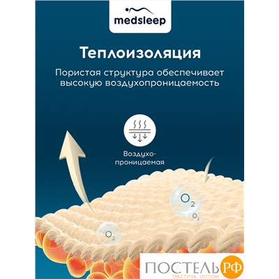 MedSleep ARIES Подушка стеганая 70х70,1пр, хлопок/шерсть/микровол.