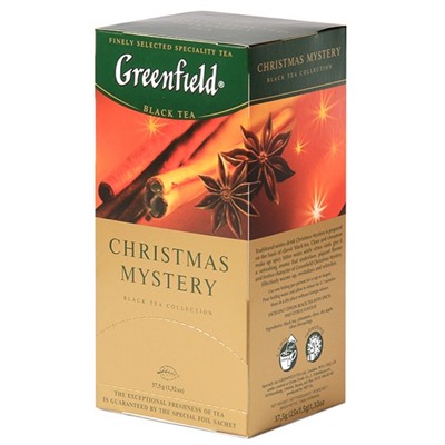 Чай                                        Greenfield                                        Christmas Mystery 25 пак. х 1,5 гр. корица (10) (0434)