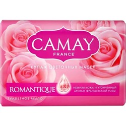 Мыло туалетное Camay (Камей) Romantique Аромат алых роз, 85 г