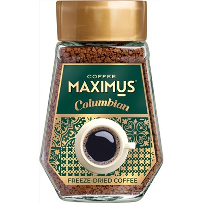 Кофе                                        Maximus                                        Сублимированный "Columbian" 95 гр. стекло (12)