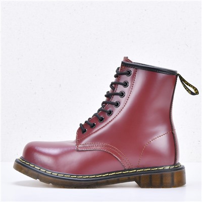 Ботинки женские Dr. Martens Red с мехом арт 984-2