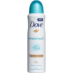 Дезодорант-антиперспирант женский DOVE спрей Mineral touch, 150 мл