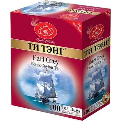 Чай                                        Титэнг                                        Бергамот черный 100 пак.*2 гр. (4пч)(201580) (36)