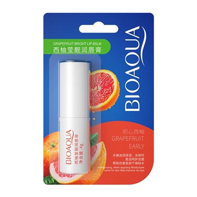 Бальзам для губ с экстрактом грейпфрута BIOAQUA Grapefruit Early Lip Balm, 4 гр.