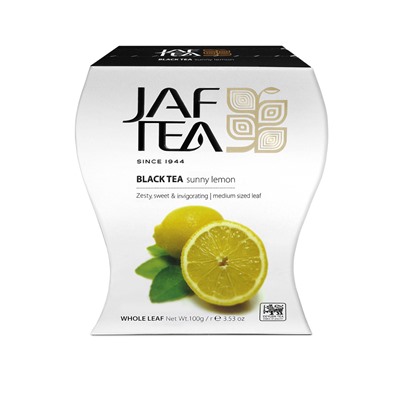 Чай                                        Jaf tea                                        PC Sunny Lemon 100 гр. черный с цедрой лимона, картон (20) (217)