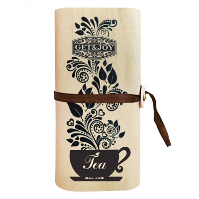 Чай                                        Get&joy                                        Деревянный тубус "Чайная магия" 75 гр., ОРА, черный (20) (7346) NEW