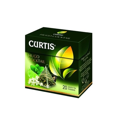 Чай                                        Curtis                                        Hugo Cocktail зеленый 20 пак.*1,8 гр. (12) 100666